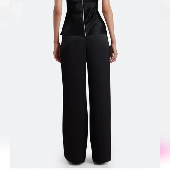 BEC+BRIDGE ANGELICA BODICE WIDE LEG BLACK PANTS HIGH WAIST NWT SIZE 2 - Picture 3 of 16